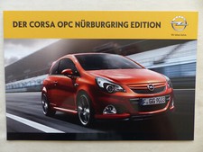 Opel Corsa OPC Nürburgring Edition MJ 2012 - Hochglanz Prospekt Brochure 11.2011