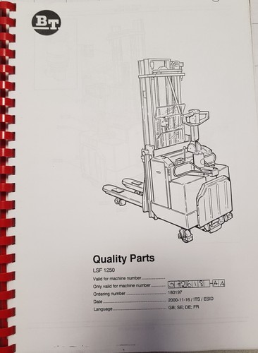 Ersatzteilbuch bt - ersatzteilbuch,
