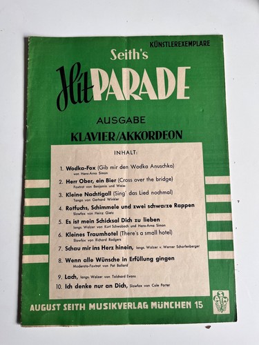 Seith hitparade notenheft - seith's,