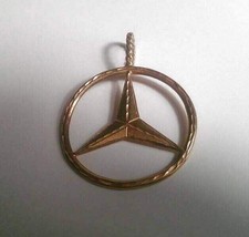 14K GOLD MERCEDES BENZ PENDANT