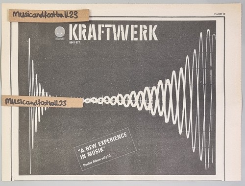 Kraftwerk advert poster - kraftwerk, advert/poster