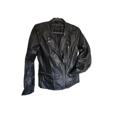 only kunstleder jacke damen Gr. 38 Schwarz