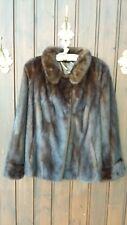 NERZ  PELZ  JACKE  FARBE : ORIGINAL BRAUN GR : M/L ( KEIN FUCHS/ ZOBEL)