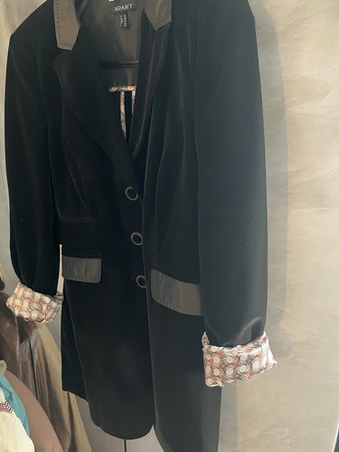 Edler gehrock longblazer samt - longblazer,