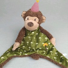 Die Spiegelburg Affe ❤️ Braun Grün Schmusetuch Kuscheltuch Schnuffeltuch Palmen