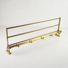 Art-Deco Wandgarderobe mit Hutablage - Messing - Vintage Wardrobe