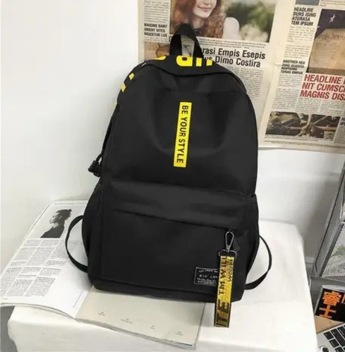 Rucksack schwarz gelb mit - rucksack,