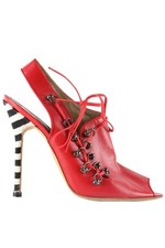 MANOLO BLAHNIK ROTE LEDER