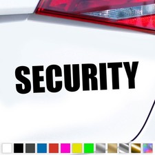 Security Aufkleber Sicherheitsfirma Sicherheitsdienst Sticker Auto Geschenkidee