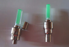 2 Ventilkappen, Fahrrad, Rad,  Speichen Licht, Felgen, Bike,grün 