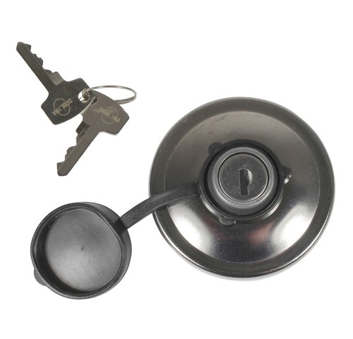 Tankdeckel silber mit schloss - silber,