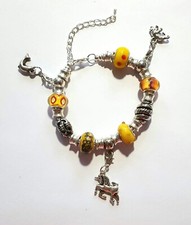 1  Glas Bead Armband Charms Pferd Bär Fisch