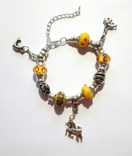 Glas bead armband - ,