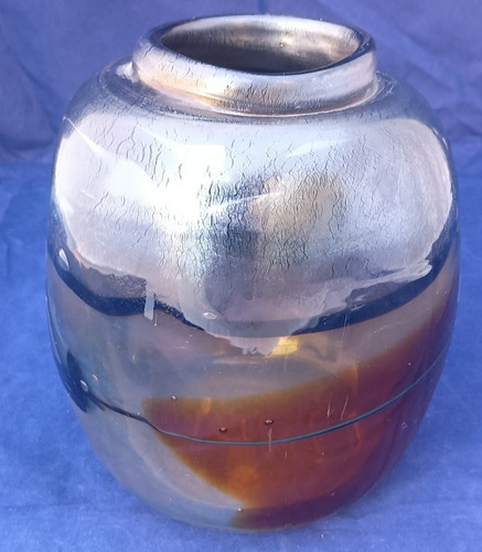 Eisch studioglas vase signiert - eisch,