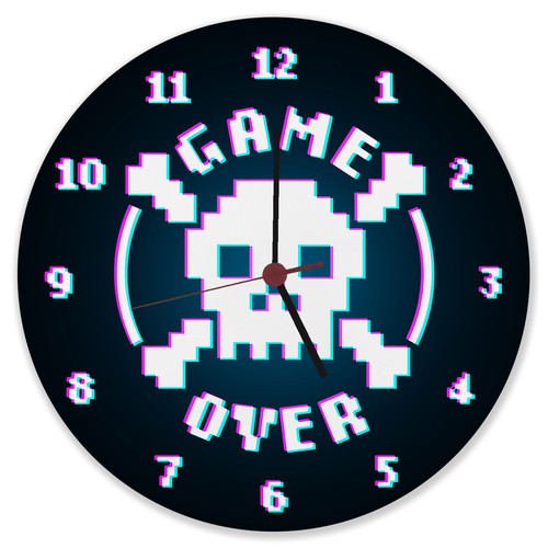 Game over totenkopf wanduhr - totenkopf,
