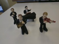 Deko Musiker Orchester Figuren Klavier Geige Horn Klarinette