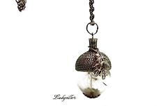 Halskette Pusteblume Eichel Vintage Retro Style Geschenk Frauen Mädchen Mutter