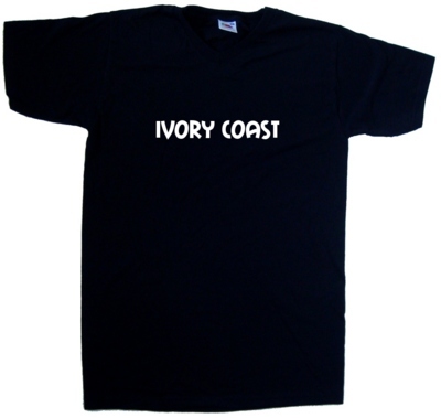 Shirt elfenbeinküste text - t-shirt,