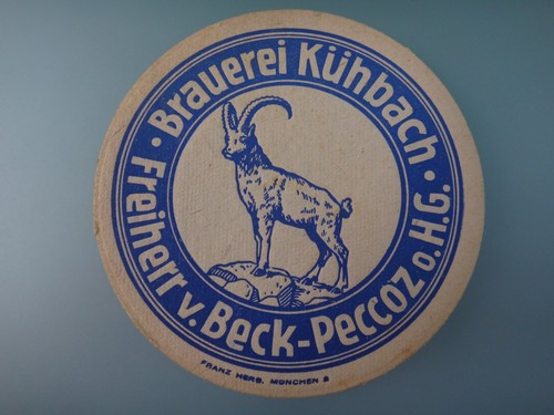 Alter bierdeckel brauerei - alter,