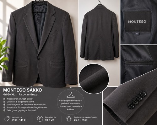 Montego herren sakko - montego, –
