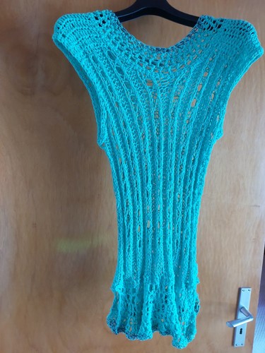 Strickkleid lochmuster grün - lochmuster, s