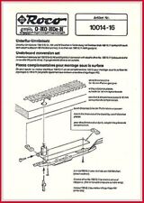 Roco - Einbauanleitung für Unterflur-Umrüstsatz 10014 und 10016 - Original