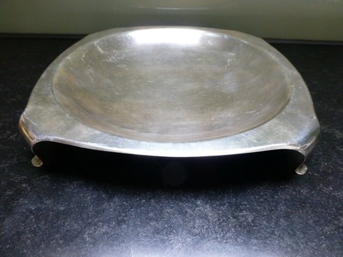 Schale messing versilbert art - schale,