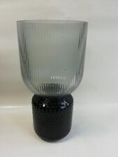 PTMD Vase Windlicht Laterne 45 cm hoch D 19 cm Arami grey glas 705920