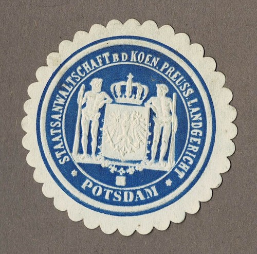 Siegelmarke preußen - siegelmarke,