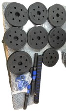 K-02455 Kurzhanteln Schwarz 2er Set, 2 in 1 Kurzhantel ,10kg, blau B-WARE