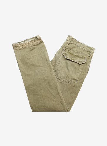 Vintage jaggy cargohose - cargohose, oliv