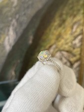 Ring aus Echtsilber mit funkelndem Stein - Damen Größe 58 - 925 Silber