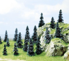 BUSCH 6598 Stecktannen 20 Tannen Spur N / Z 30 - 50 mm hoch, Neu