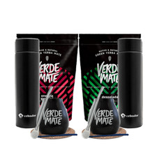 Mate Tee Set 1kg Verde Mate Guarana Despalada  Mate Becher Thermosflasche LED
