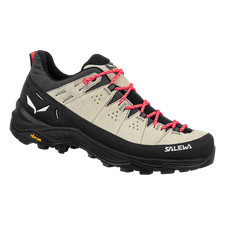 Salewa ALP Trainer 2 W Wanderschuhe Trekking Outdoor beige oatmeal black Leder
