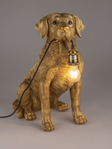 Dekorative tischlampe labrador - tischlampe,