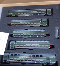 Kres 1957 TT, 5-teiliger Doppelstock-Gliederzug DGB12 der DR Epoche 3 in OVP