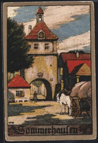 Steindruck sommerhausen - steindruck-ak,