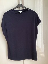 High Neck Jersey Top von Reiss London, Gr. M, neu & ungetragen, dunkelblau
