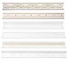 1 x 1 Meter Deckenleisten Polystyrol XPS Stuckleisten Decke Zierprofile Styropor