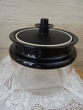 Schwarz TUPPERWARE Dose Panorama 1,2 L Klare Sache Klärchen Kaffee Tee Vakuum