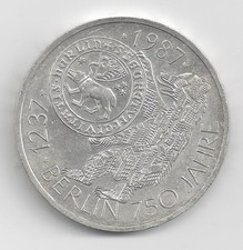 Deutschland 10 Mark, 1987 750 Jahre Berlin