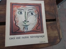 Ceci est notre temoignage 1971 Madoura. Hommage an Pablo Picasso. Keramiken. RAR