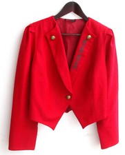 Damen Trachten Janker/Jacke rot bestickt Gr. 42 v. Chiemsee Tracht