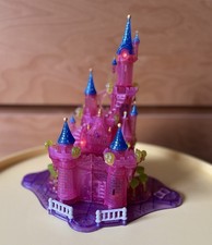 Polly Pocket Schloss LEUCHTET Disney Cinderella Pink Transparent 90er