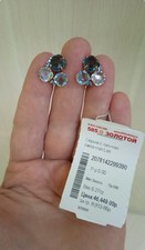 Goldohrringe 585 mit Topas