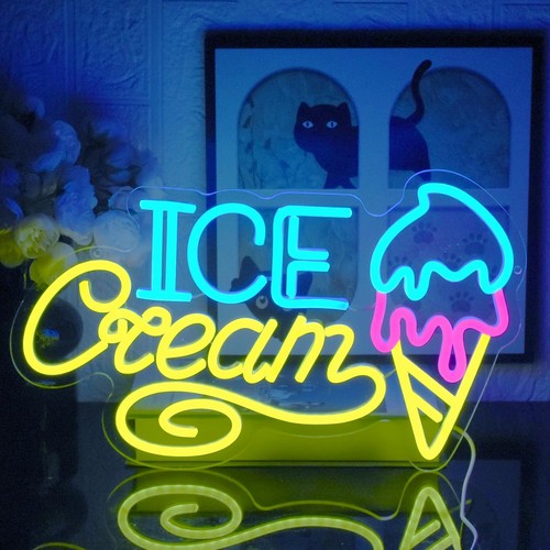 Uexnkj ice cream - cream, neon