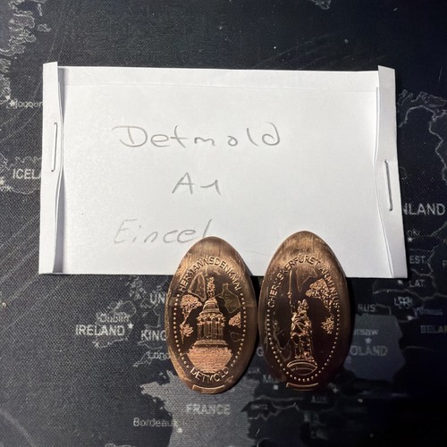 Quetschmünzen elongates coin - elongates,