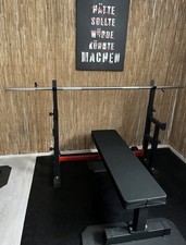 Hantelbank Bankdrücken Set komplett