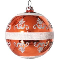 Weihnachtskugel Ø 8cm barock